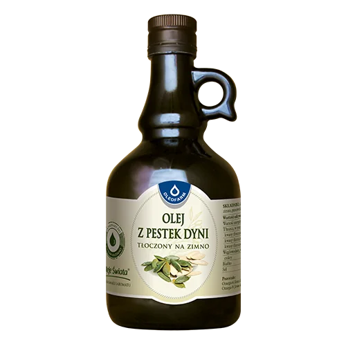 Oleofarm olej z pestek dyni, tłoczony na zimno, 500 ml