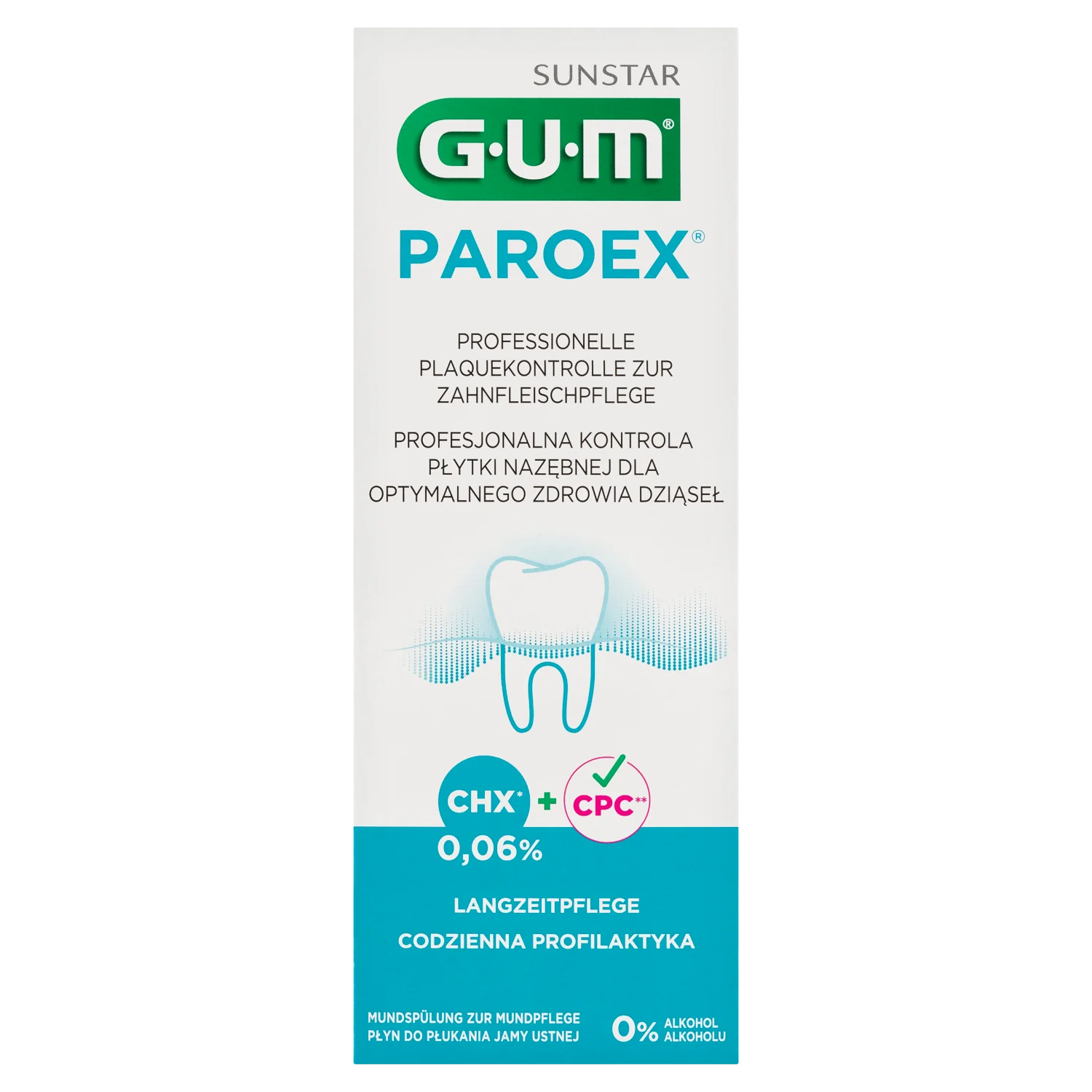Sunstar Gum Paroex płukanka antyseptyczna 0,06 % CHX, 500 ml