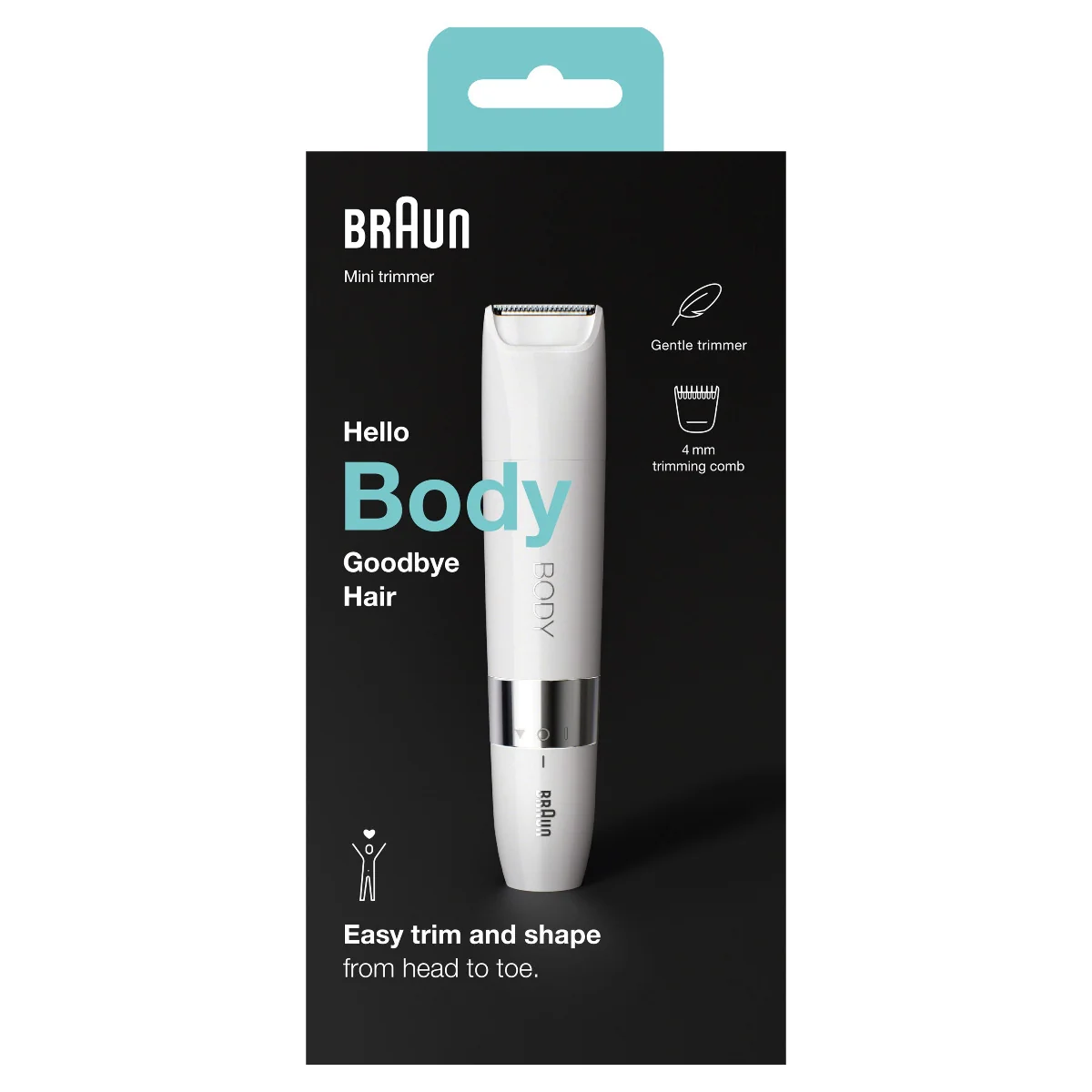 Braun Body Series 1 BS1000 trymer do włosów, 1 sztuka