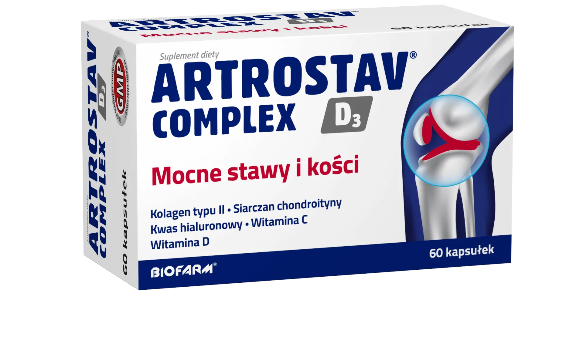 Artrostav Complex D3 Mocne Stawy i Kości, suplement diety, 60 kapsułek