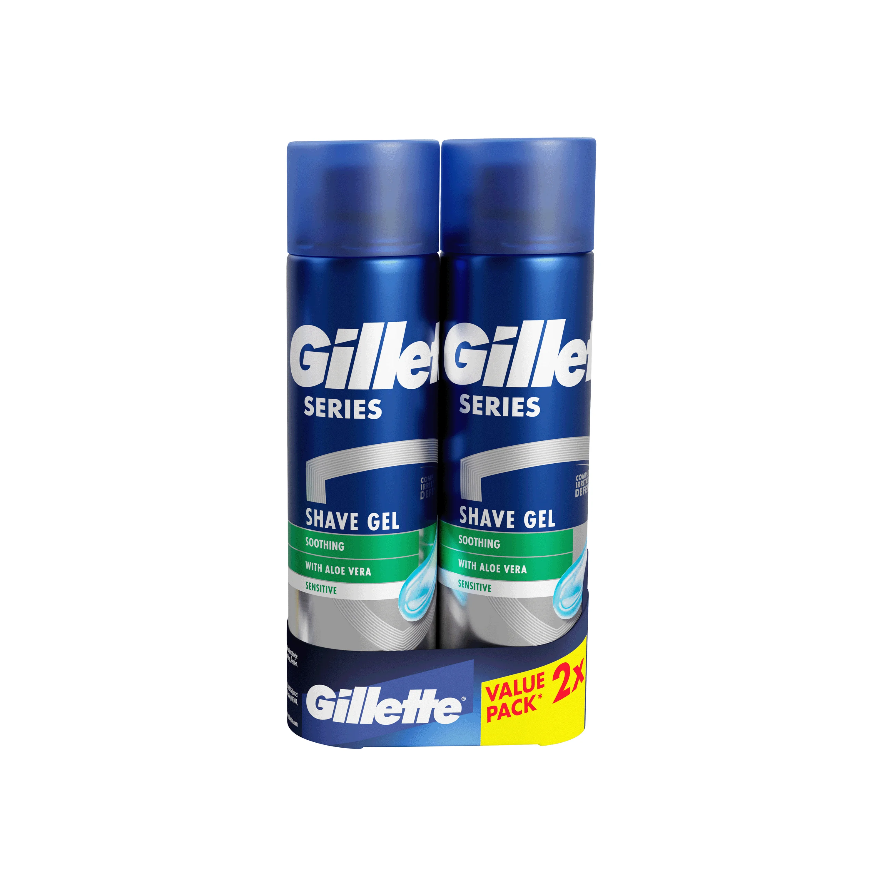 Gillette Series Soothing żel do golenia, 2 x 200 ml
