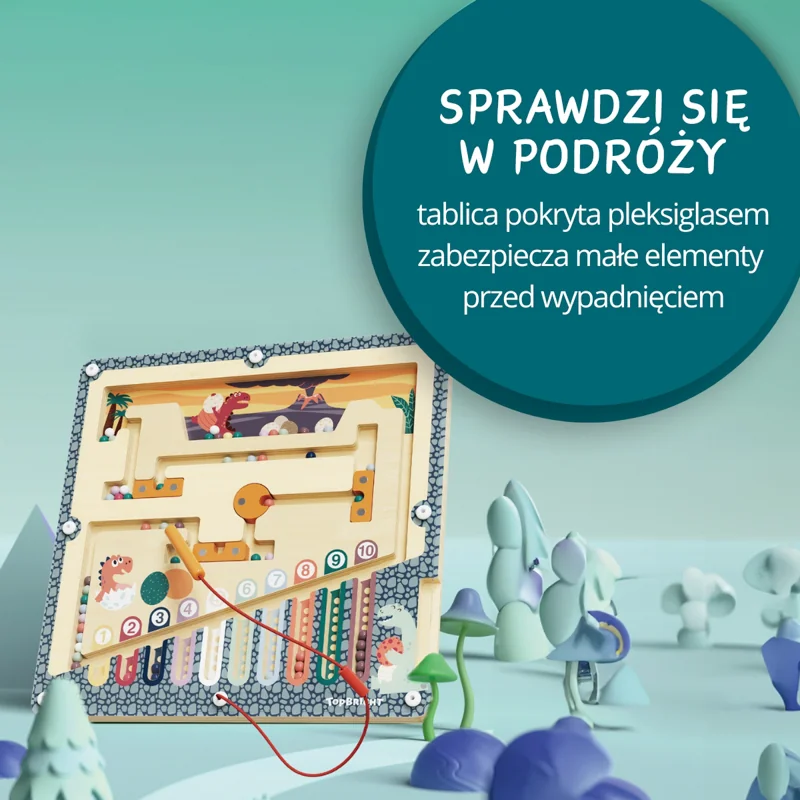 Top Bright Jaja dinozaura labirynt magnetyczny 36 m+