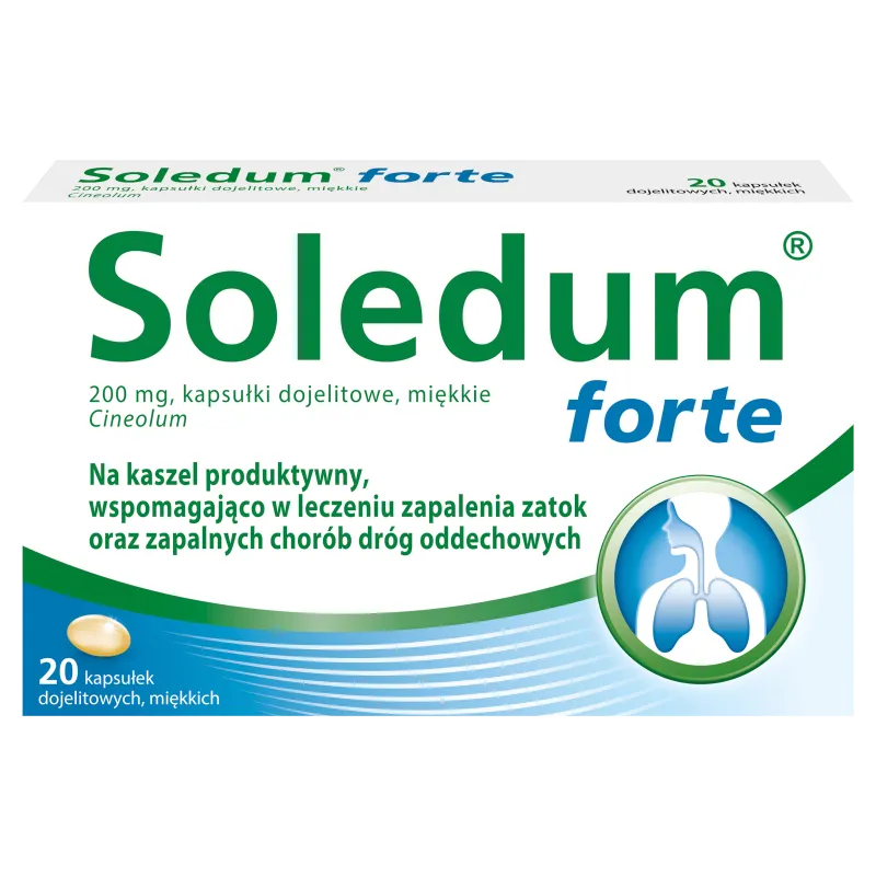 Soledum Forte, 200 mg, 20 kapsułek
