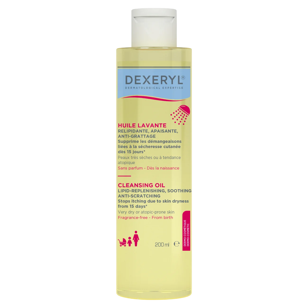 Dexeryl olejek do mycia, 200 ml