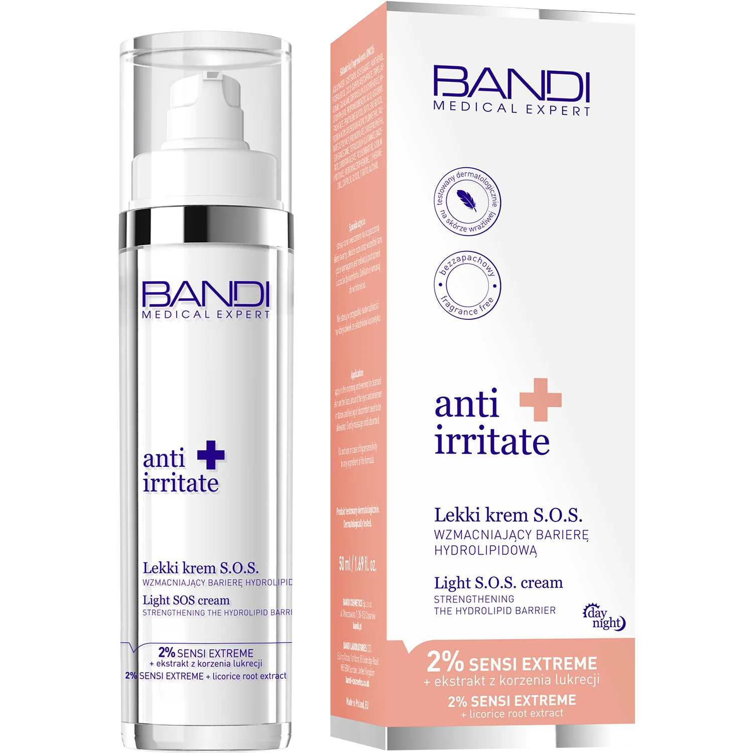 Bandi Medical Expert Anti Irritate lekki krem S.O.S. wzmacniający barierę hydrolipidową, 50 ml