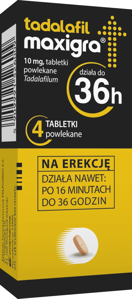 Tadalafil Maxigra 10 mg 4 tabletki