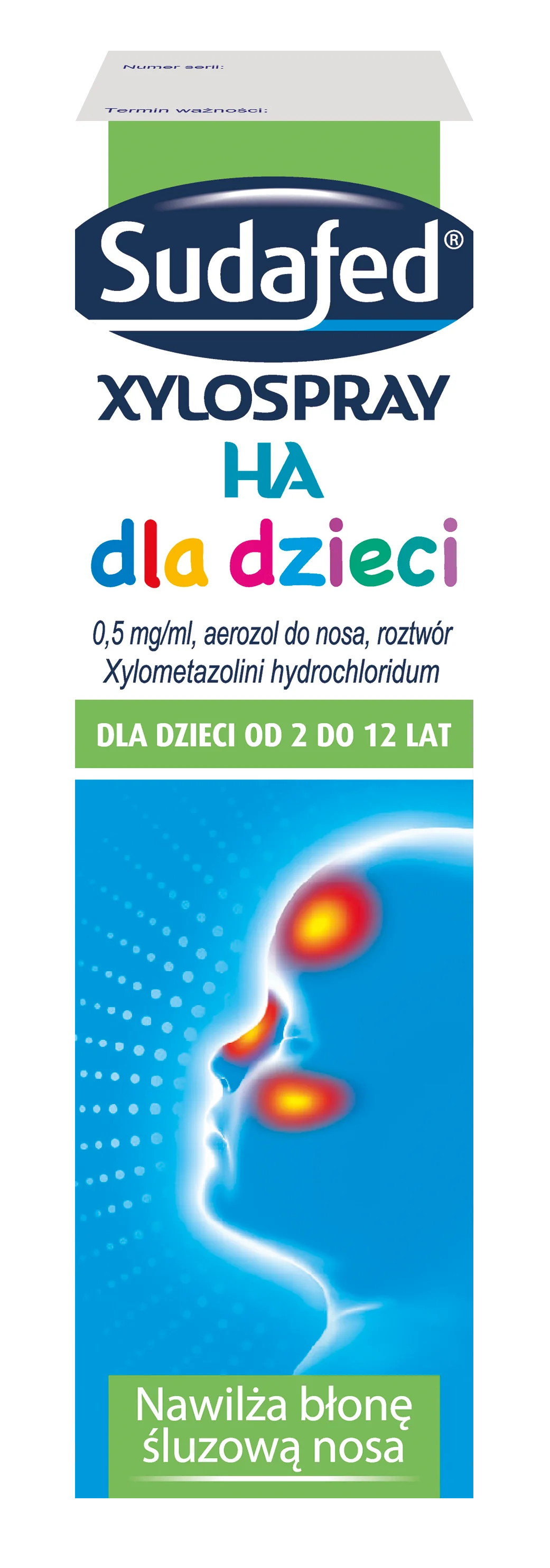Sudafed XyloSpray HA dla dzieci 0,5mg/ml, aerozol do nosa, 10 ml