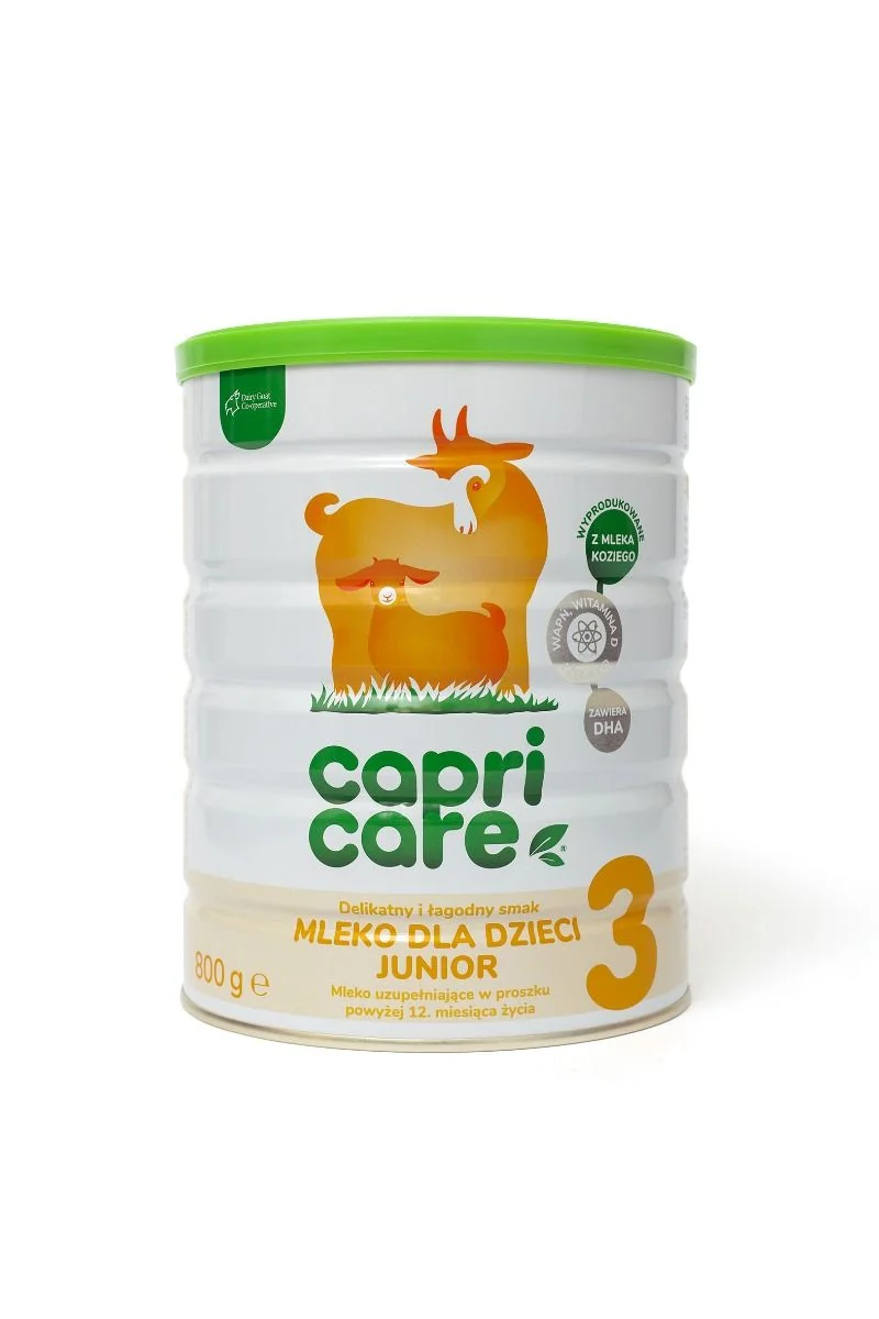 Capricare 3 Junior mleko powyżej 12. miesiąca życia oparte na mleku kozim, 800 g
