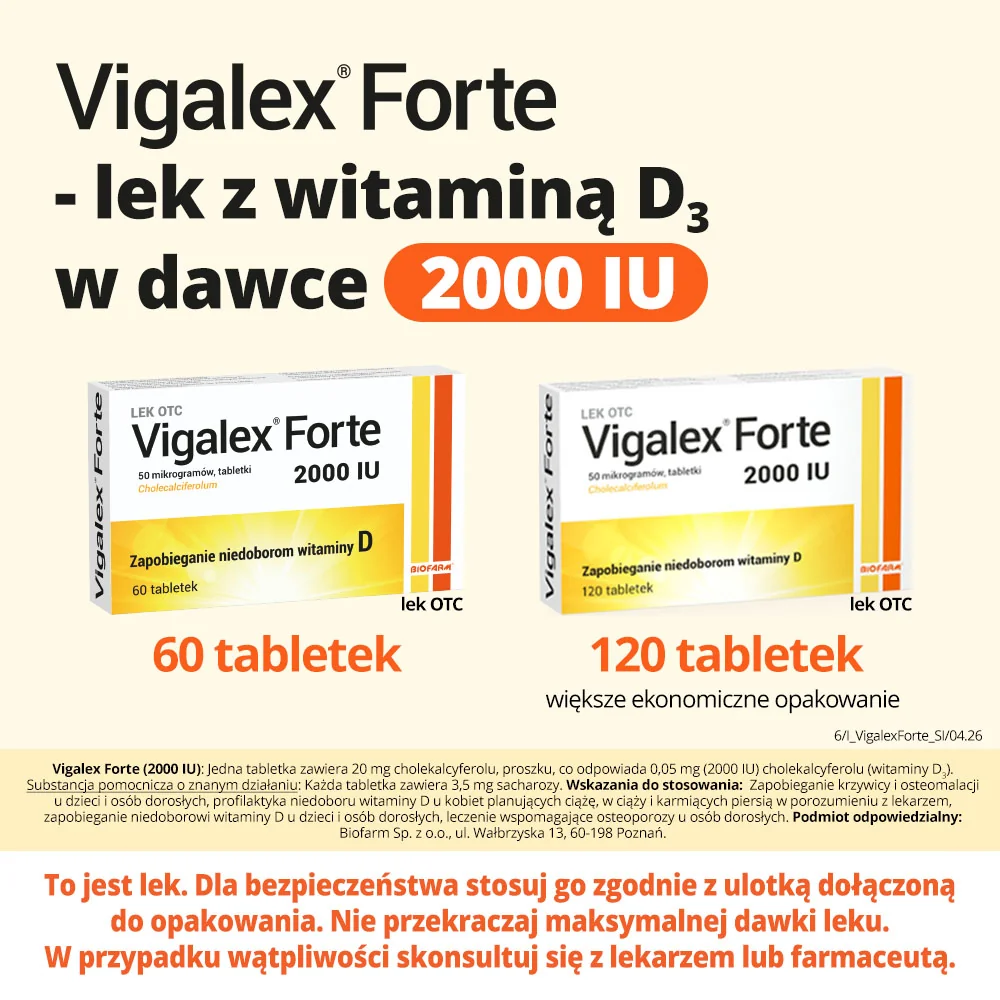 Vigalex Forte  2000 I.U. 60 tabletek