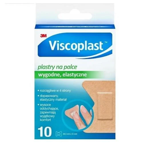 Viscoplast plastry na palce, 44,5 mm x 51 mm, 10 szt.