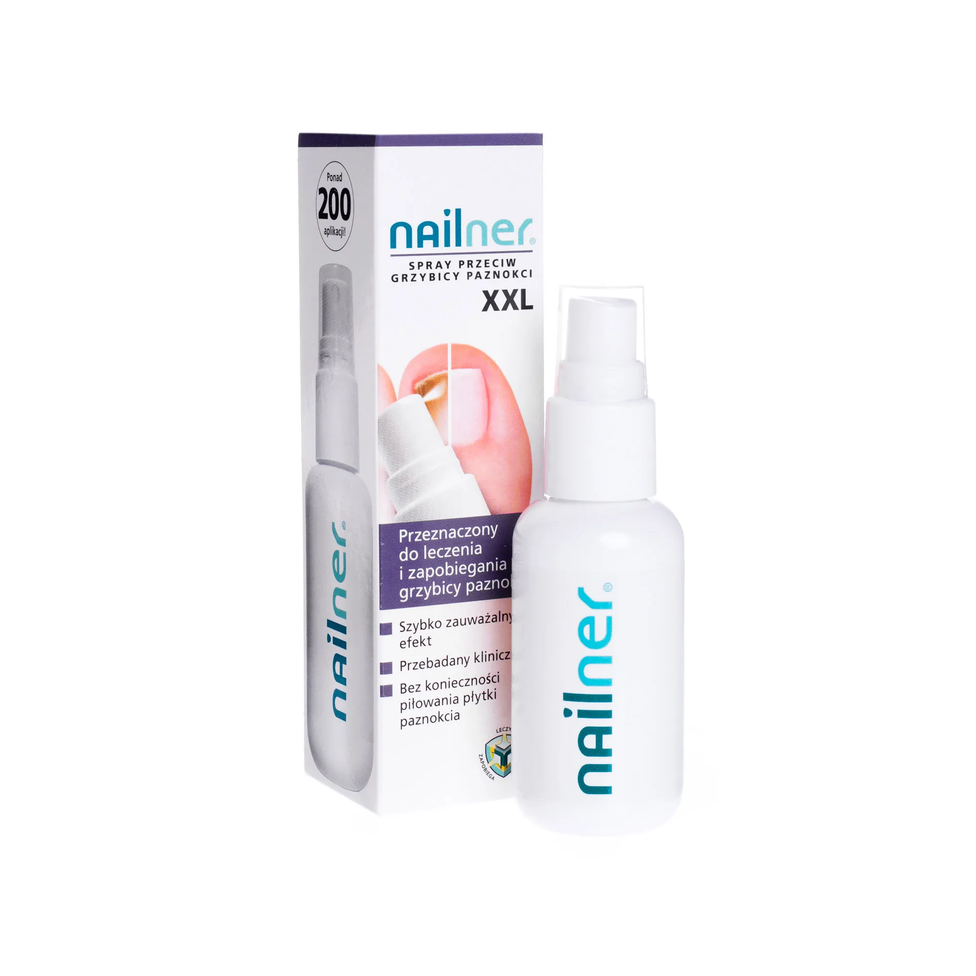 Nailner, spray przeciw grzybicy paznokci XXL, 35 ml