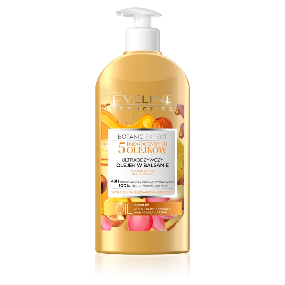 Eveline Cosmetics Botanic Expert odżywczy olejek w balsamie do skóry suchej, 350 ml