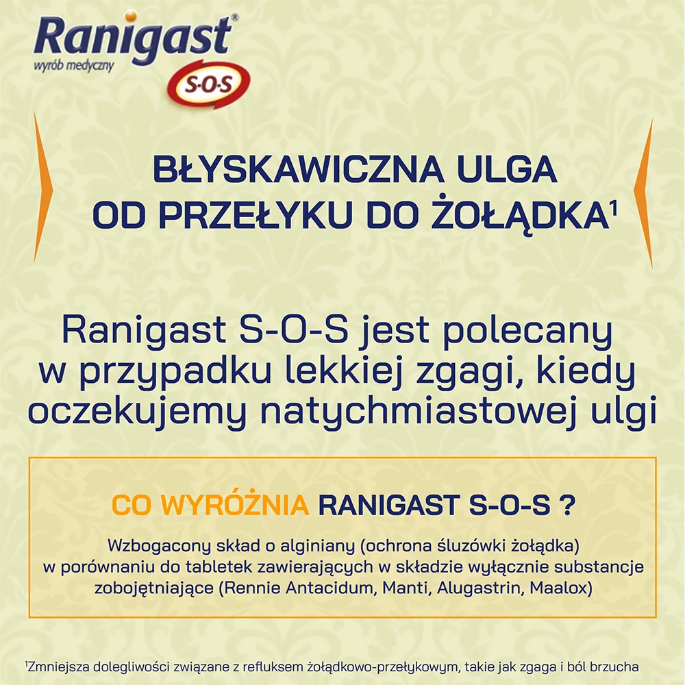 Ranigast SOS 24 tabletki do ssania