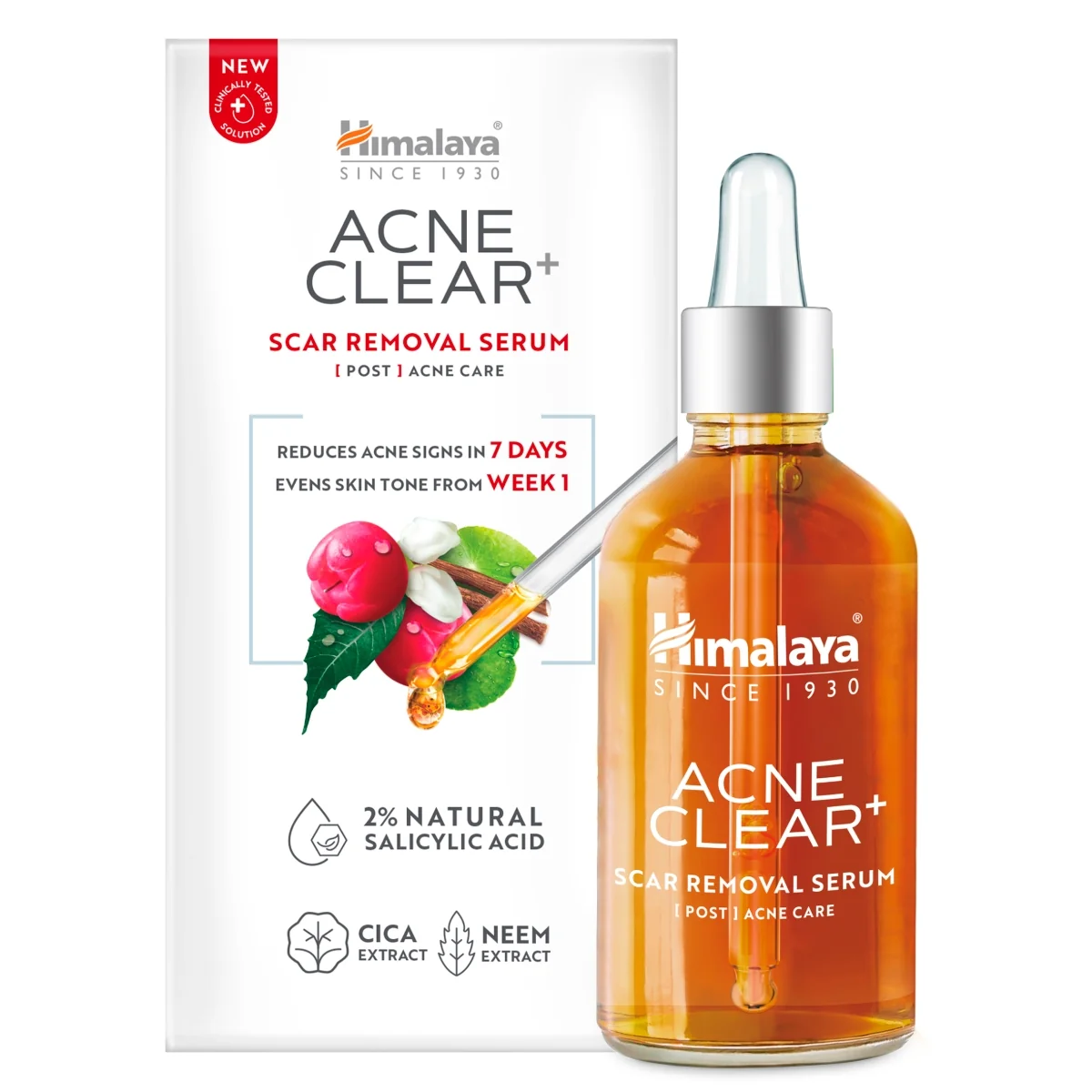 Himalaya Acne Clear+ serum na blizny potrądzikowe, 30 ml