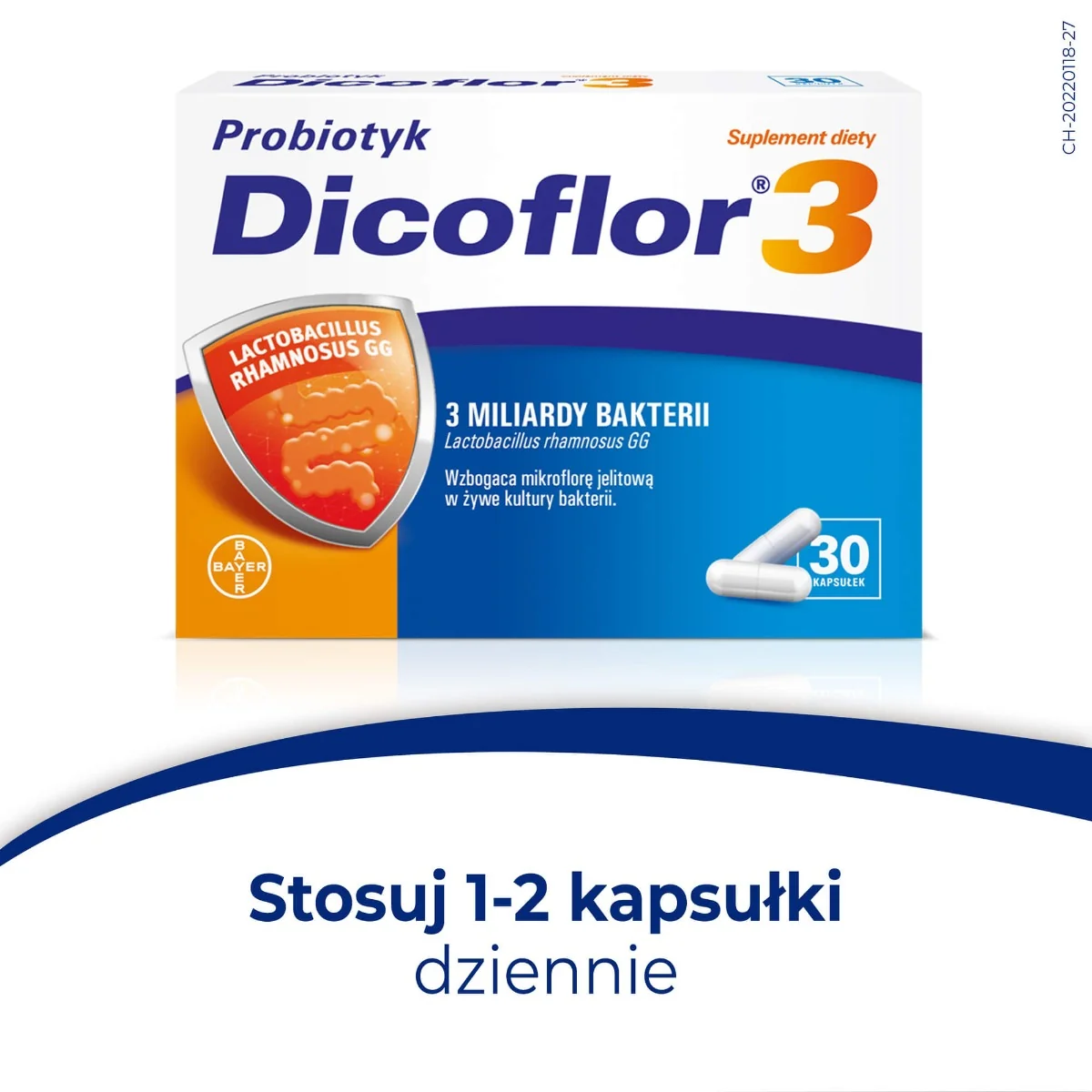 Dicoflor 3 probiotyk, 30 kapsułek
