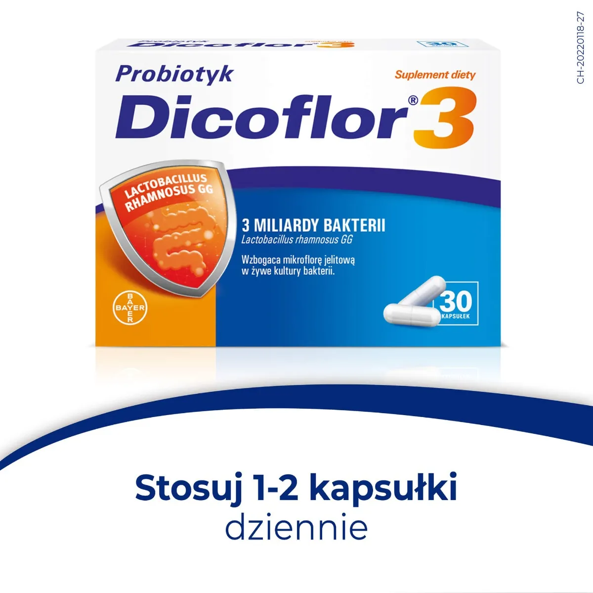 Dicoflor 3, suplement diety, 30 kapsułek 