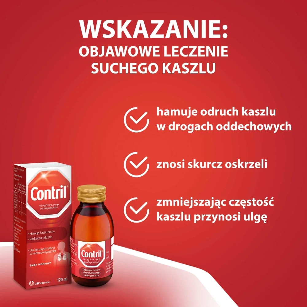 Contril 60 mg/10 ml syrop, 120 ml