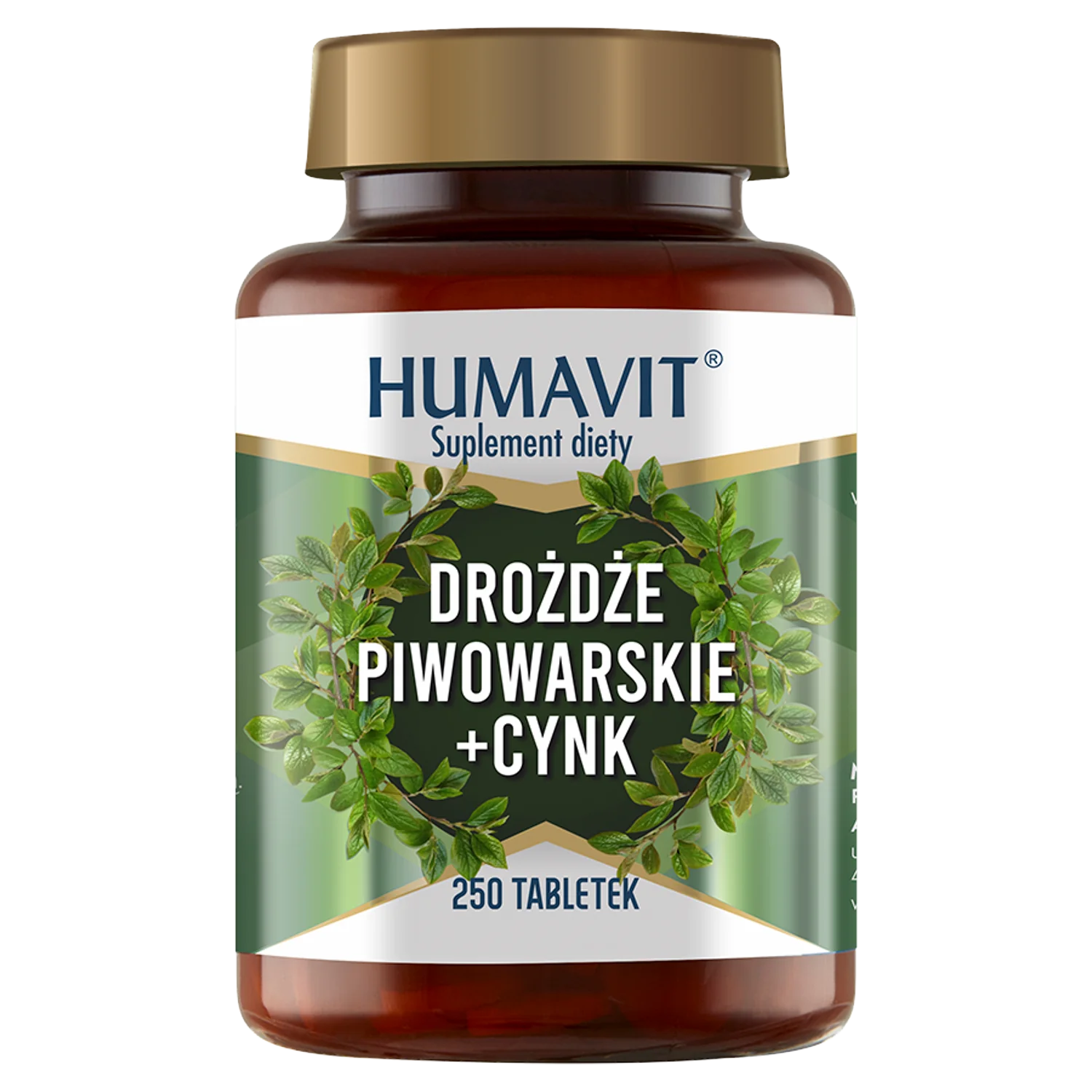 Humavit Drożdże piwowarskie + cynk 250 tabletek