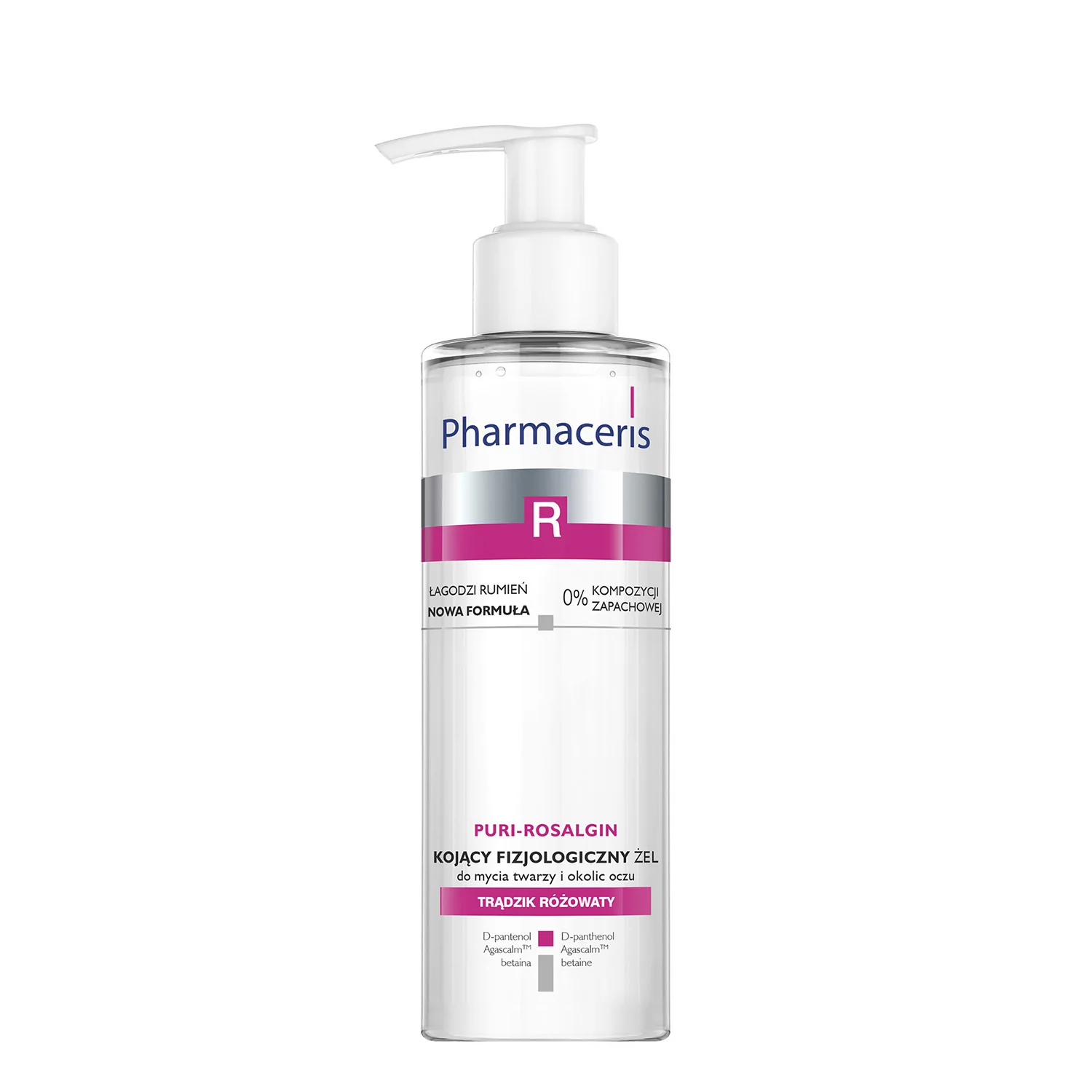 Pharmaceris R Puri-Rosalgin kojący fizjologiczny żel do mycia twarzy i okolic oczu, 190 ml