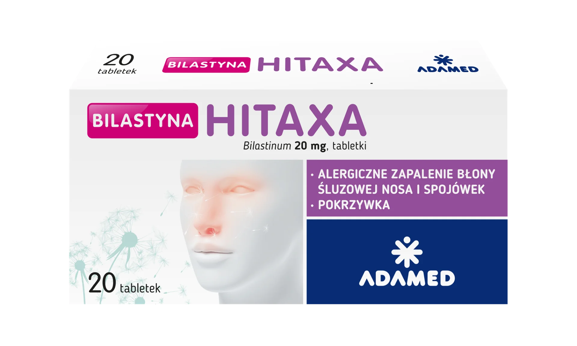 Bilastyna Hitaxa 20 mg 20 tabletek
