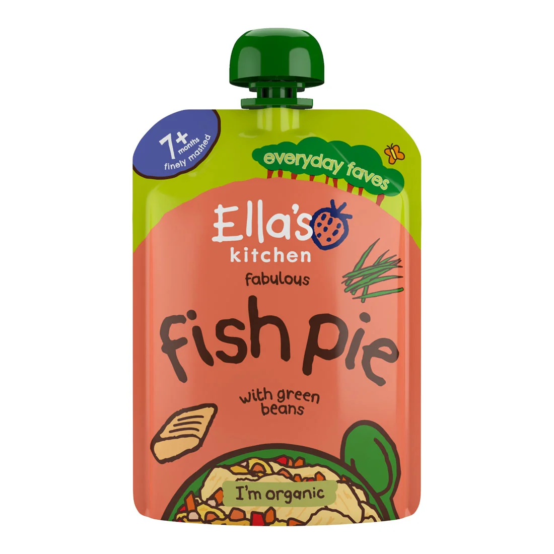 Ella's Kitchen BIO łosoś z warzywami, 130 g
