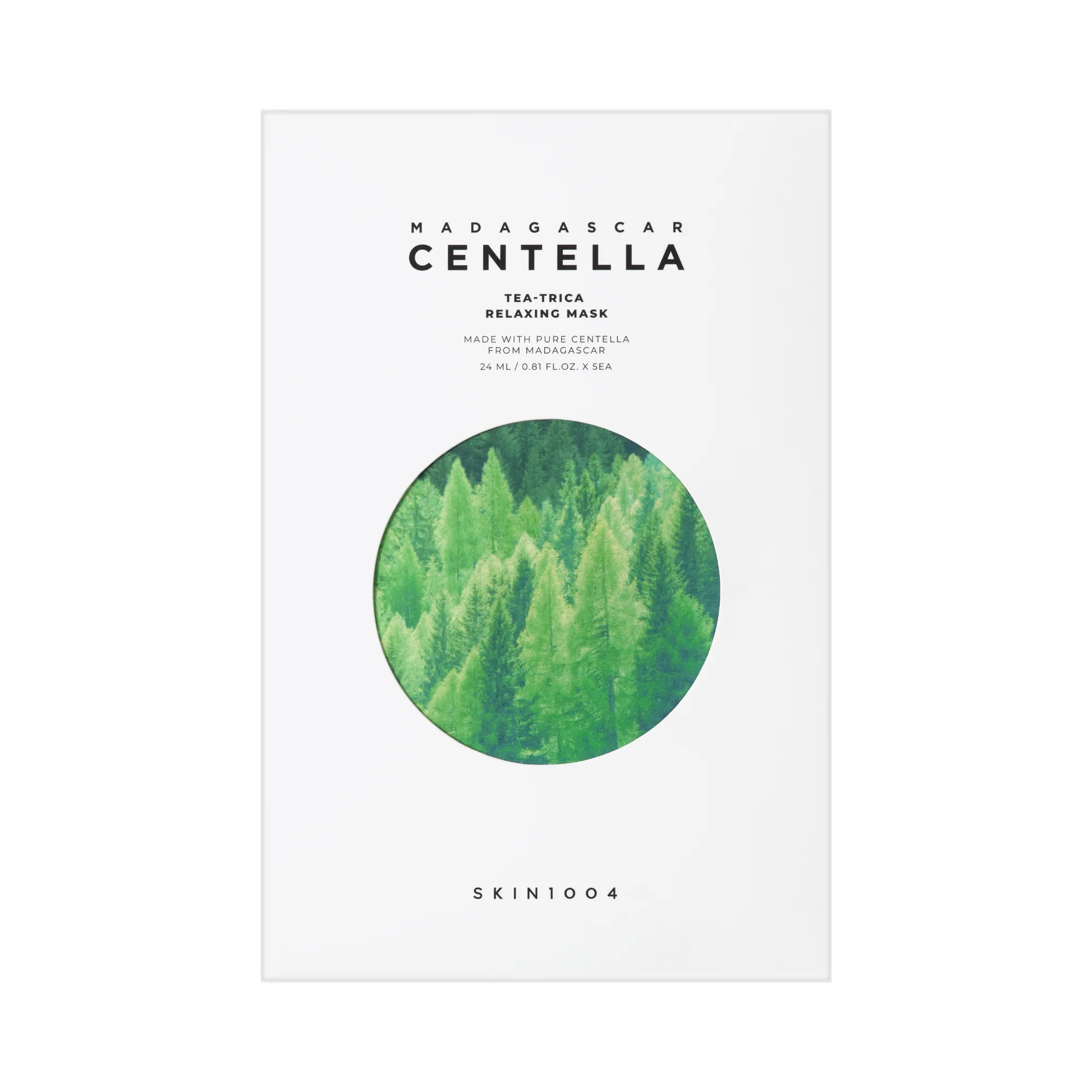 SKIN1004 Madagascar Centella Tea-Trica Relaxing Mask relaksująca maska w płachcie, 5 x 24 ml