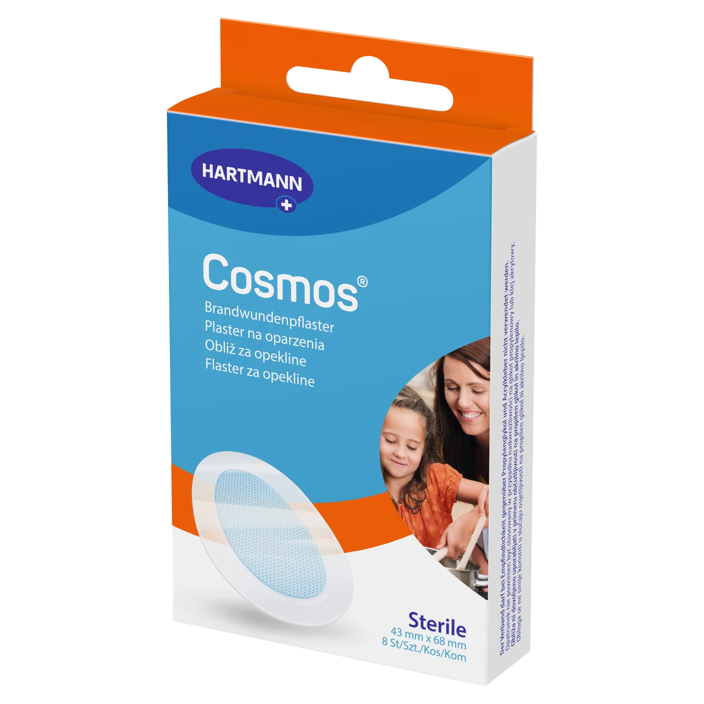 Hartmann Cosmos plaster na oparzenia, 8 szt.