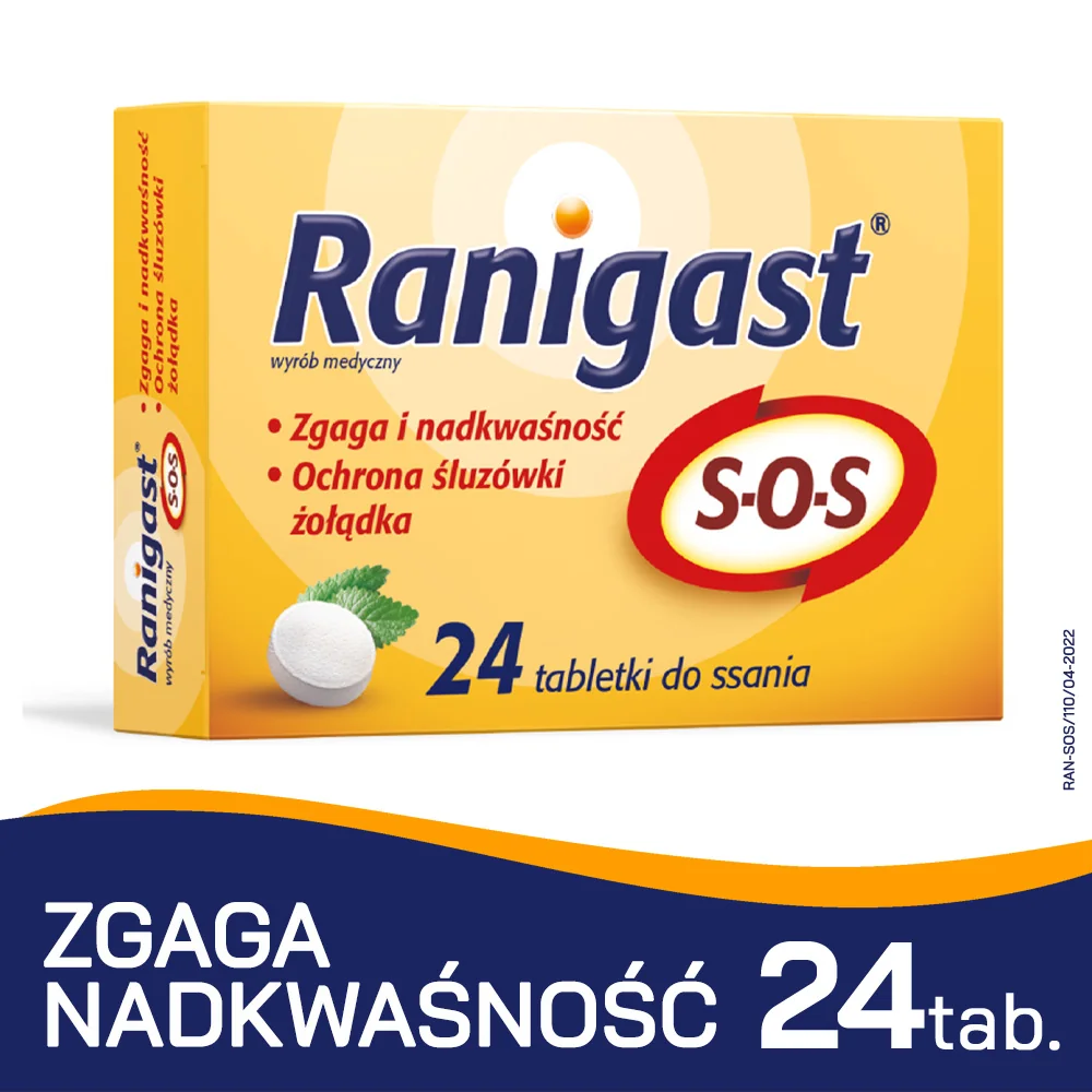 Ranigast SOS 24 tabletki do ssania