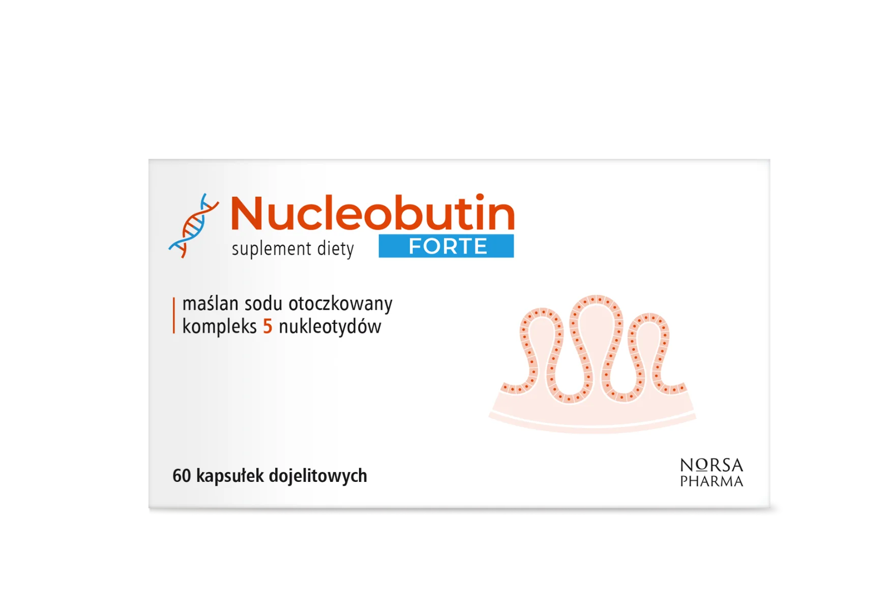 Norsa Pharma Nucleobutin Forte 60 kapsułek