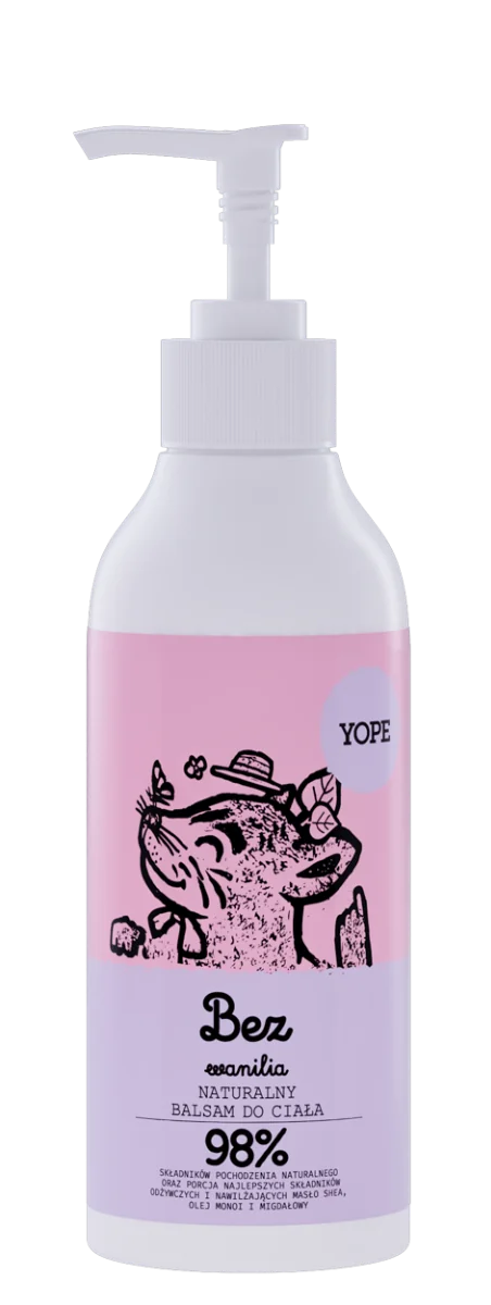 Yope Balsam do rąk i ciała, bez i wanilia, 300 ml