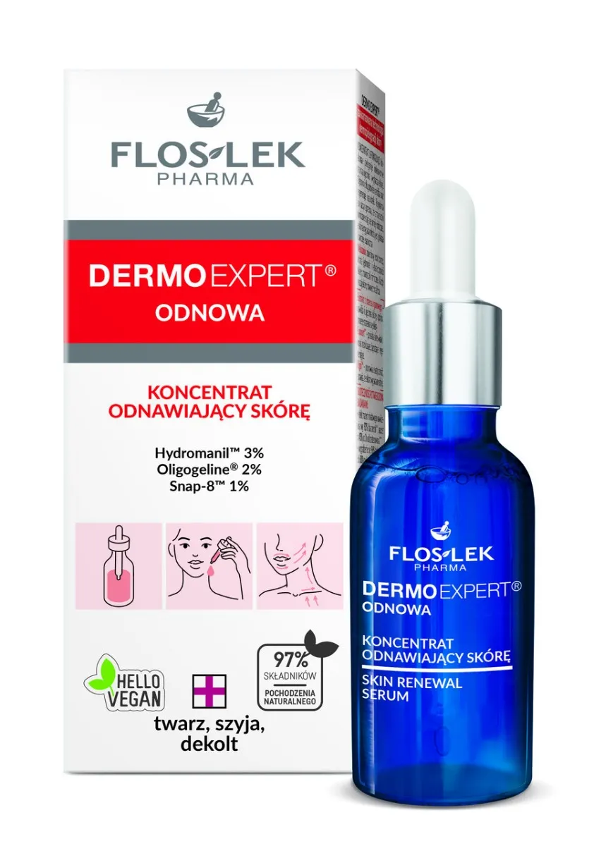 Floslek Dermoexpert Odnowa, koncentrat odnawaiający skórę, 30 ml