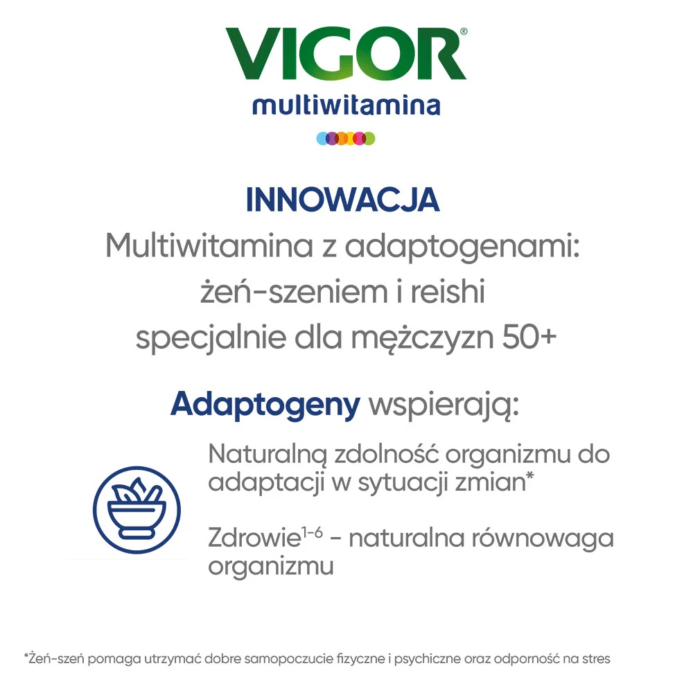 Vigor Multiwitamina ON 50+, suplement diety,  60 tabletek 