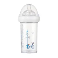 Le Biberon Français butelka ze smoczkiem dla niemowląt 6 m+ tritanowa Rower, 210 ml