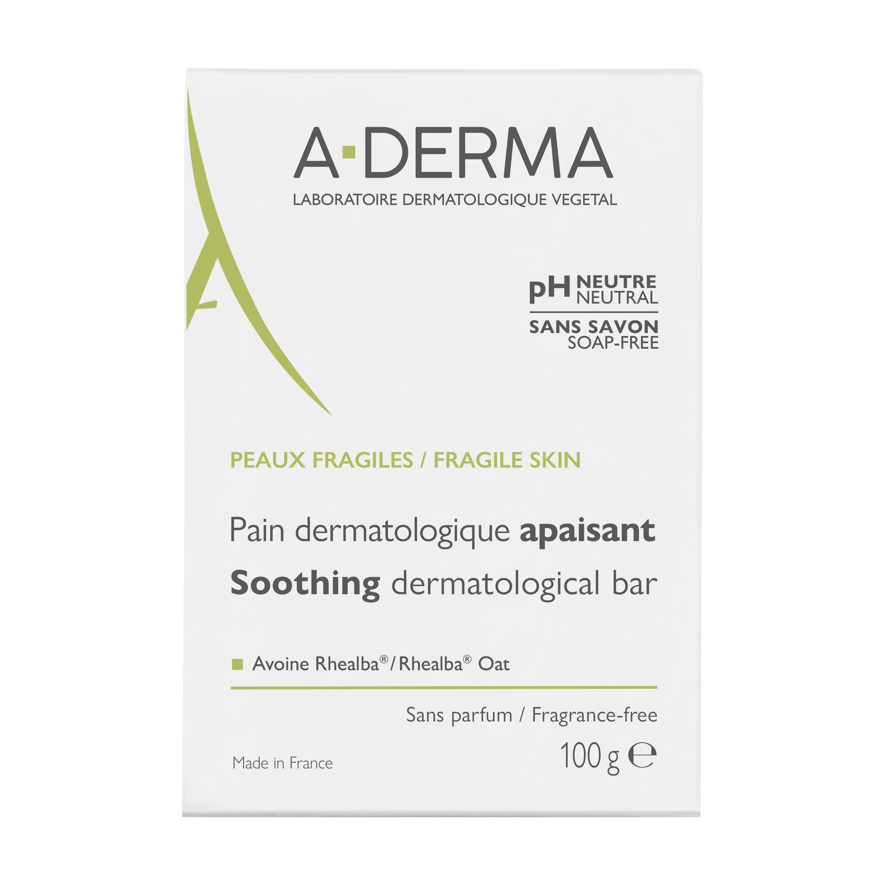 A-Derma łagodząca kostka dermatologiczna do skóry wrażliwej, 100 g