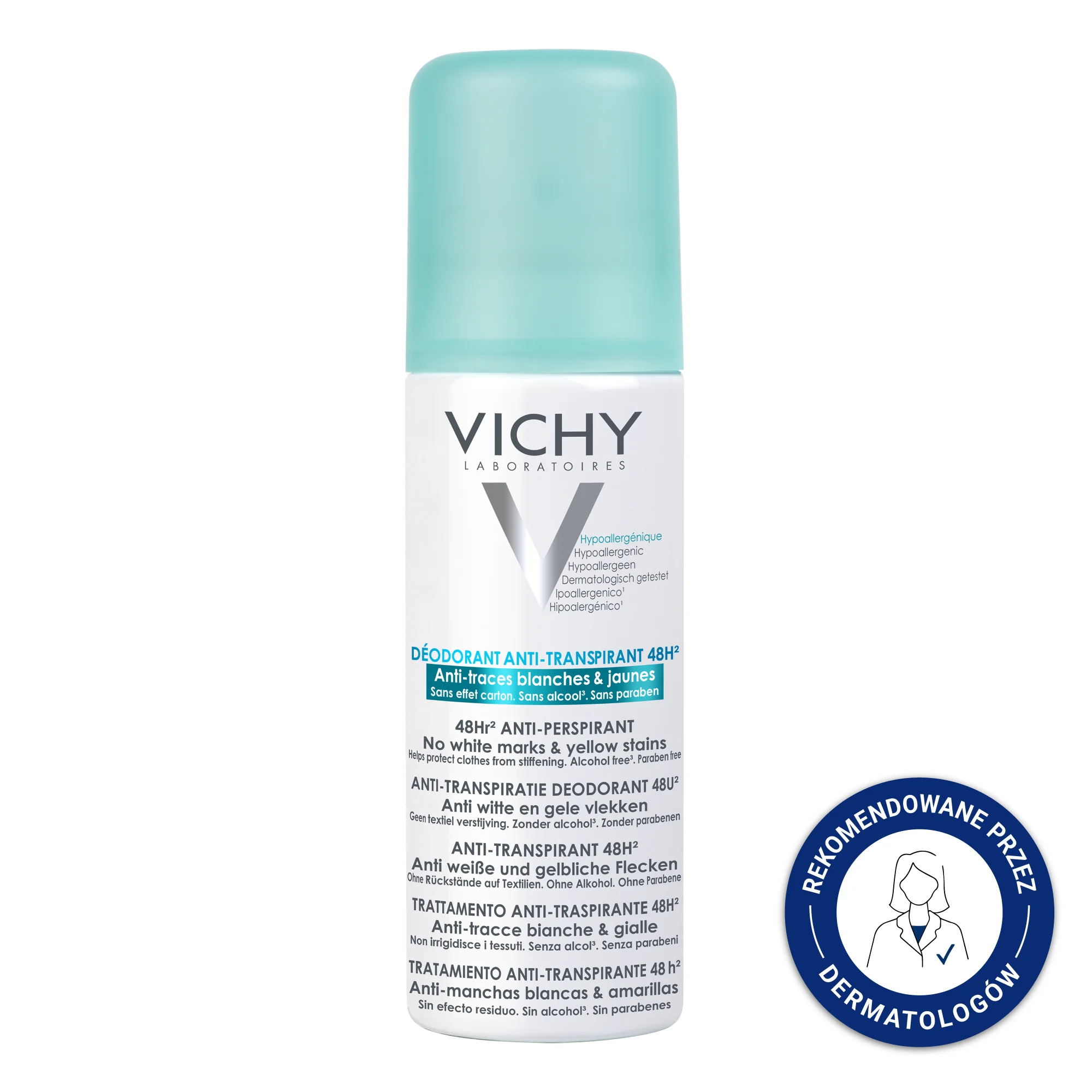 Vichy Anti-Trace antyperspirant w sprayu, 125 ml
