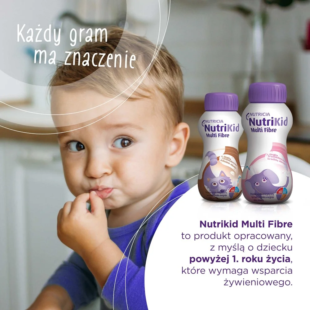 NutriKid Multi Fibre smak czekoladowy, 200 ml