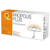 Propolis Plus, wspomaga odporność, 64 kapsułki