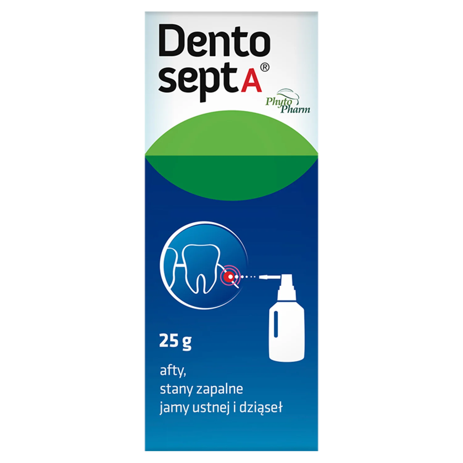 Dentosept A płyn do stosowania w jamie ustnej z pompka z aplikatorem, 25 g