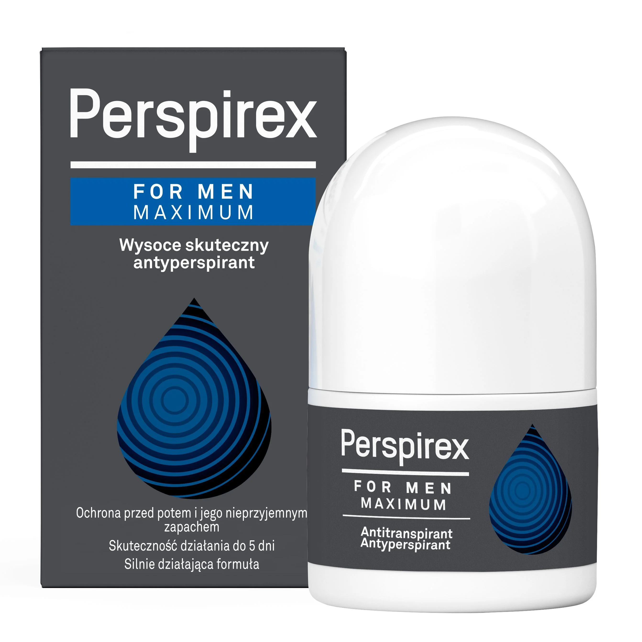 Perspirex For Men Maximum antyperspirant w kulce, 20 ml