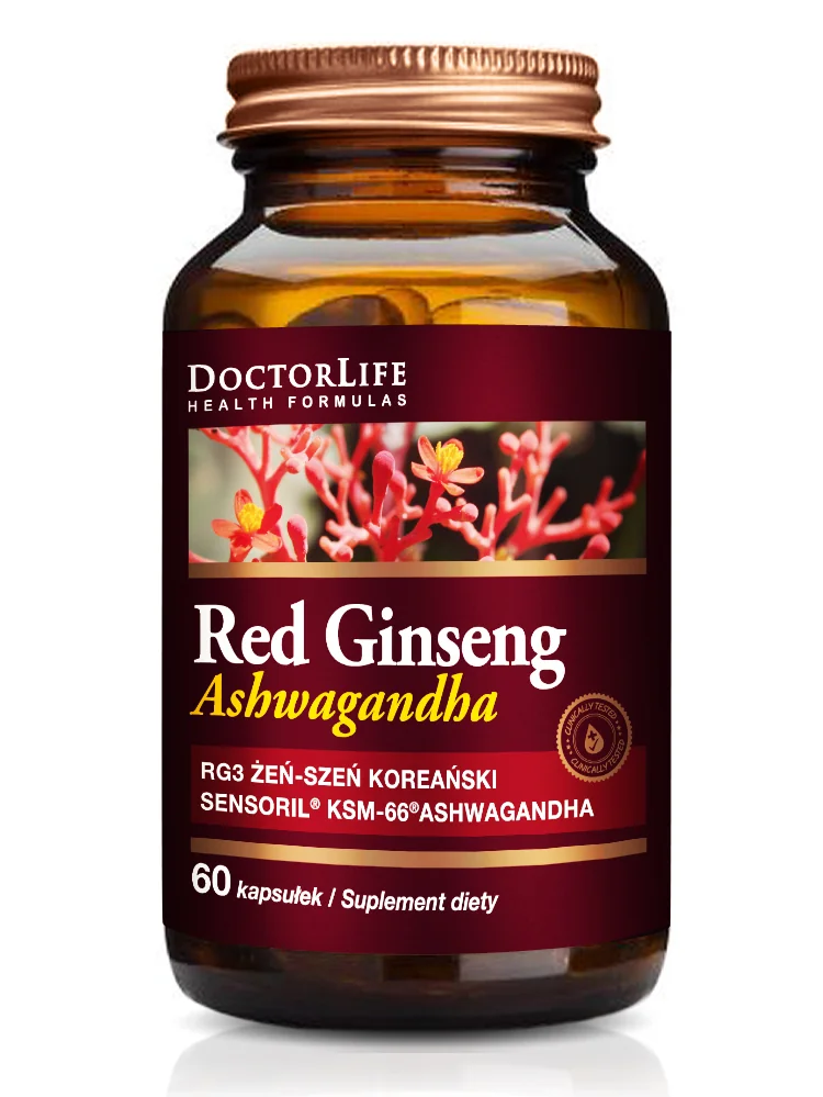 Doctor Life Red Ginseng Ashwagandha, 60 kapsułek
