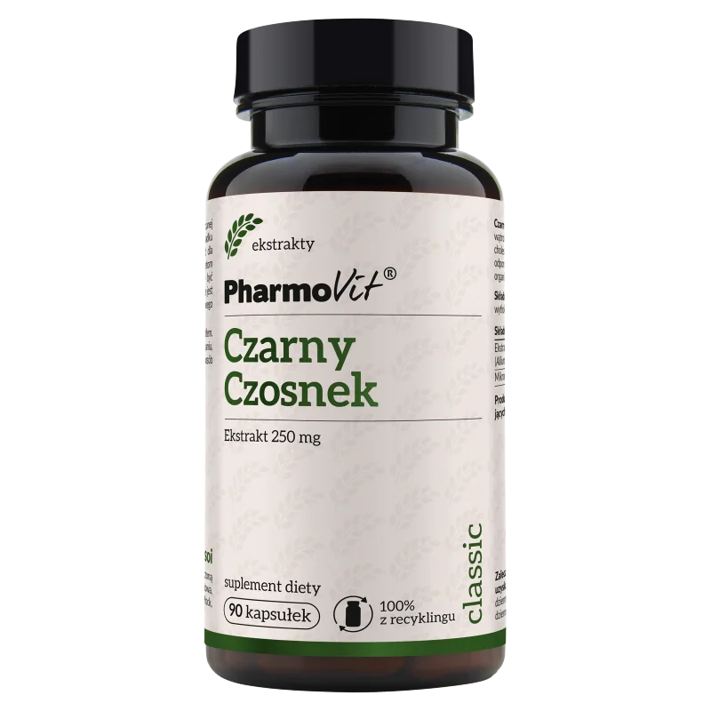 Pharmovit Classic Czarny czosnek 250 mg suplement diety, 90 kapsułek