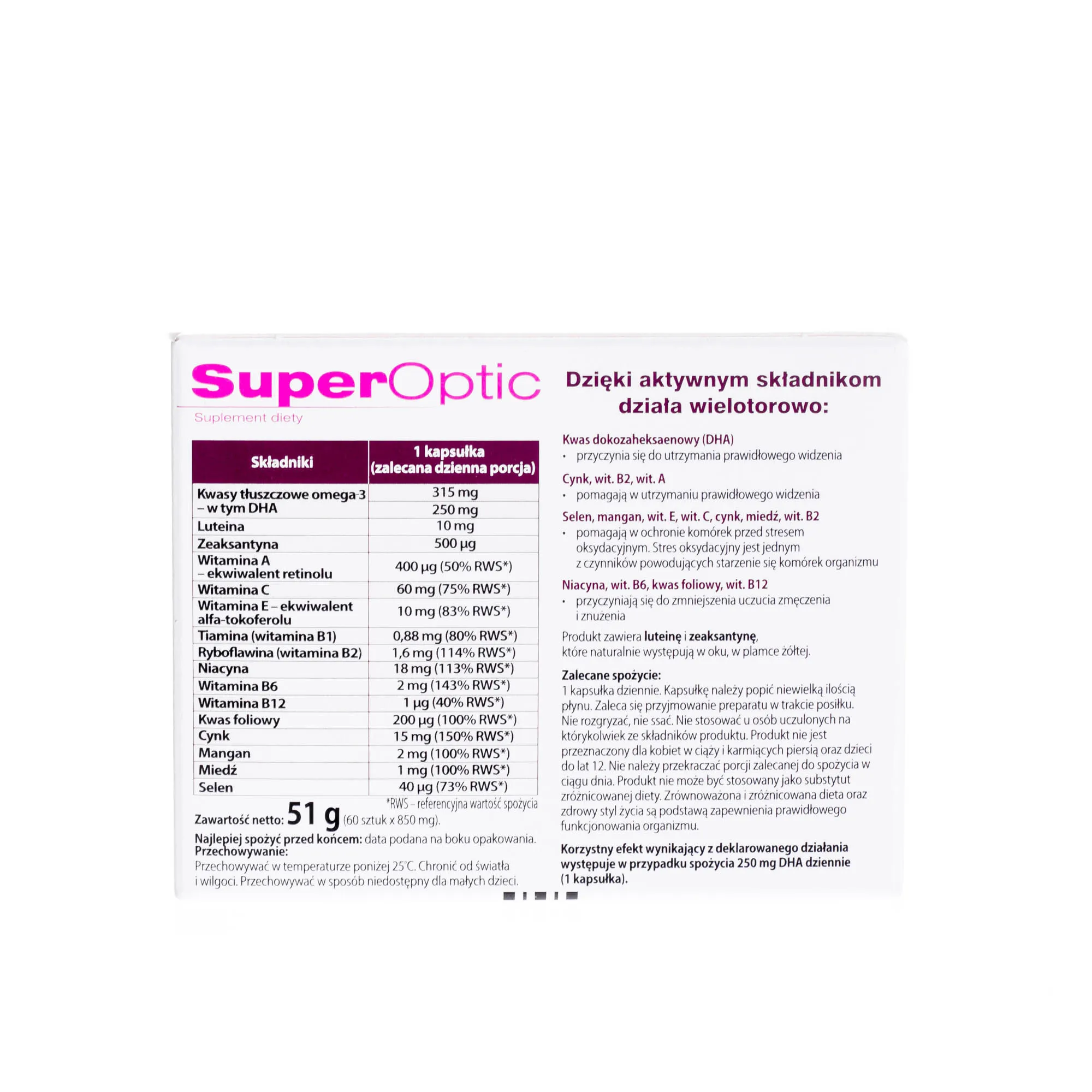 SuperOptic, 60 tabletek 