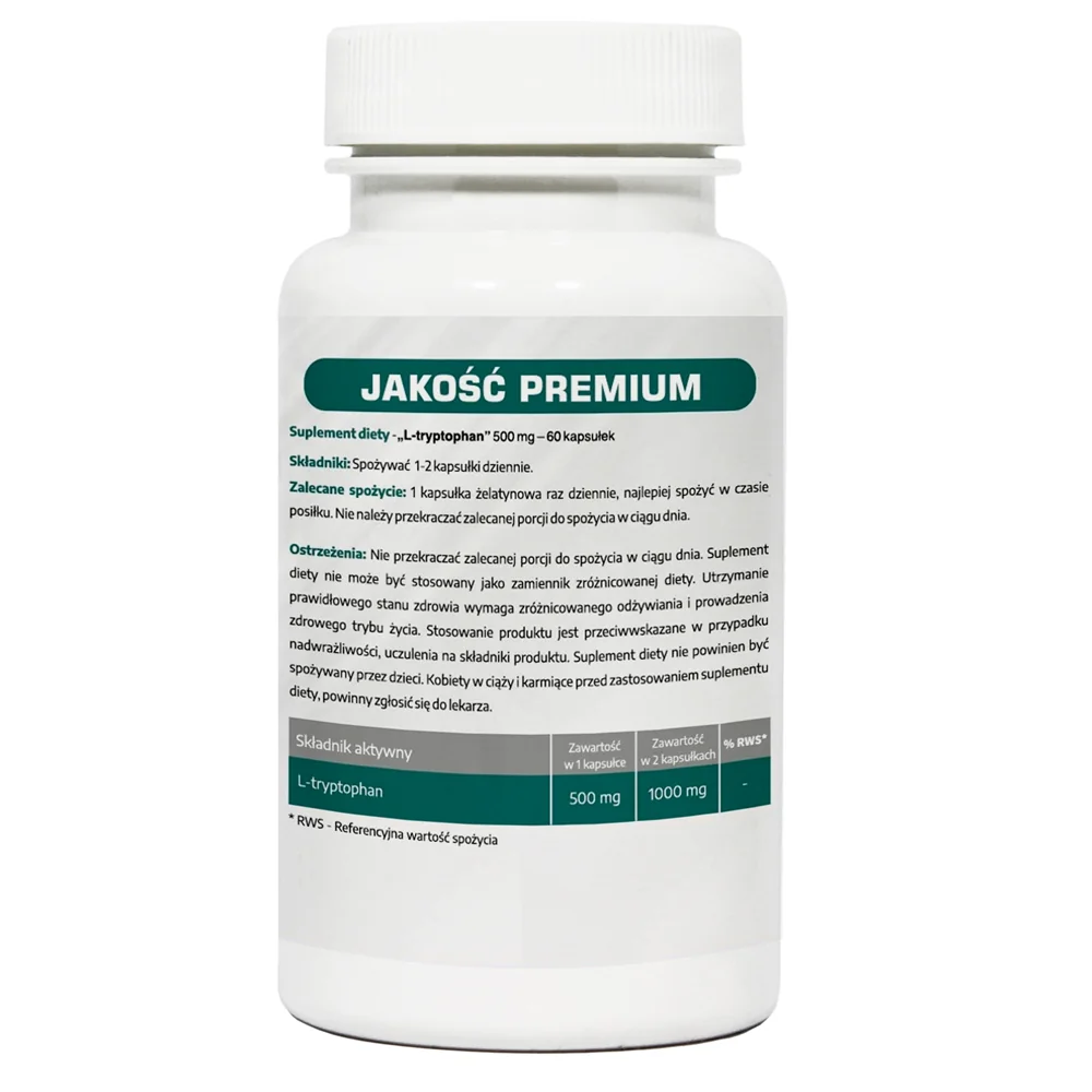 MedFuture L-tryptophan 500 mg 60 kapsułek