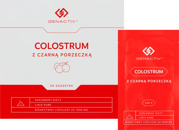 Genactiv Colostrum z czarną porzeczką 30 saszetek