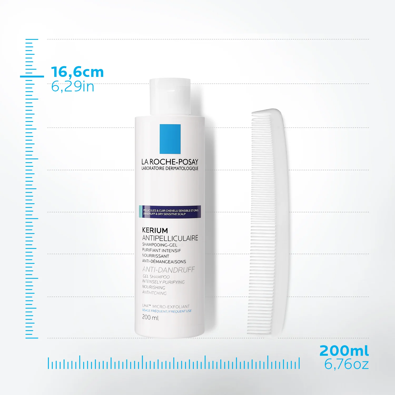 La Roche-Posay Kerium szampon przeciwłupieżowy, 200 ml