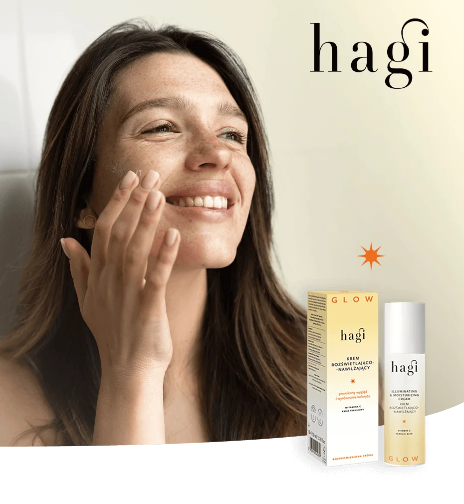 Hagi Glow rozświetlająco-nawilżające do twarzy na dzień i na noc, 30 ml