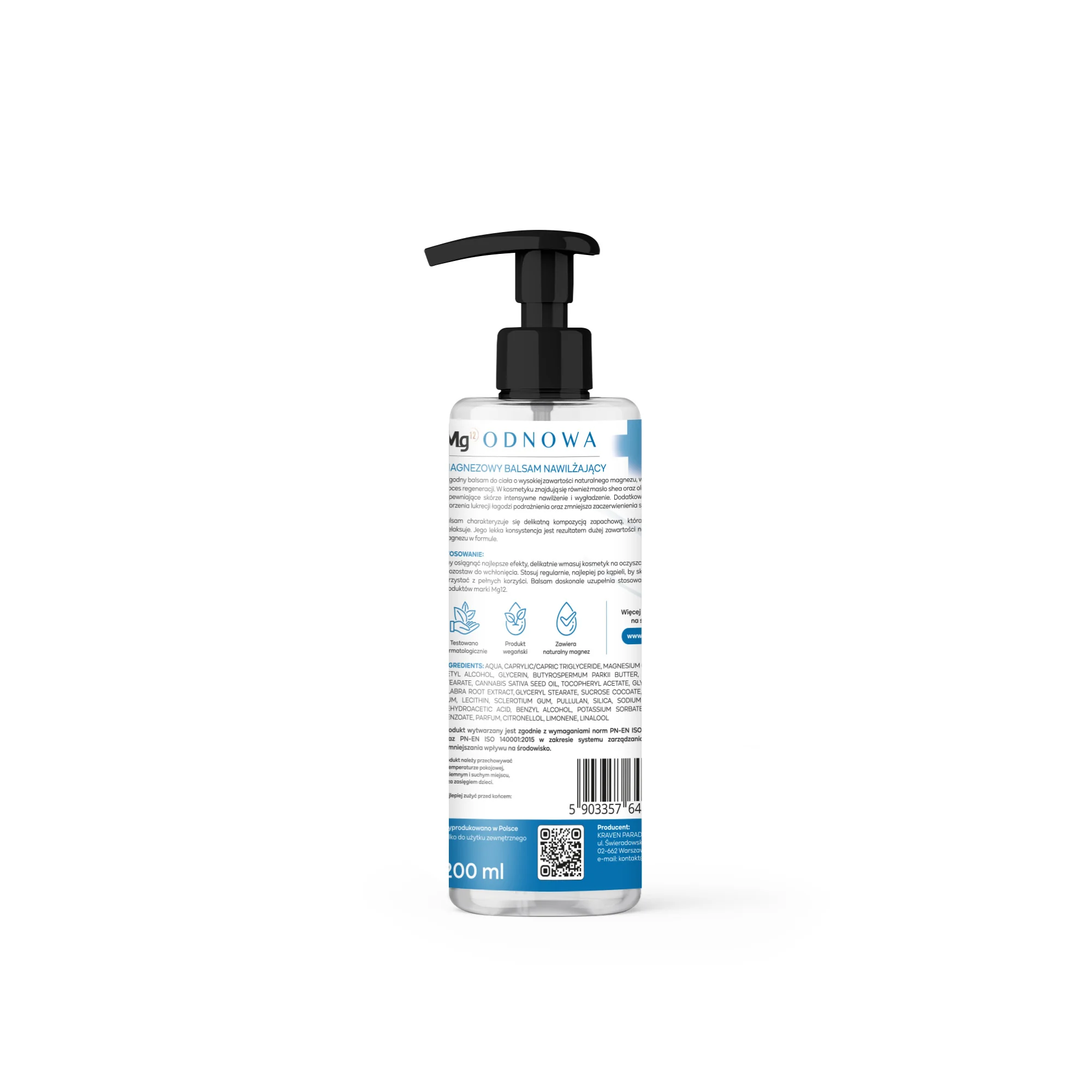 Mg12 Odnowa magnezowy balsam nawilżający, 200 ml
