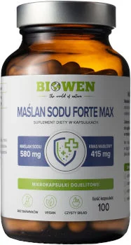 BIOWEN Maślan sodu Forte Max 100 kapsułek BIOWEN Maślan sodu Forte Max 100 kapsułek