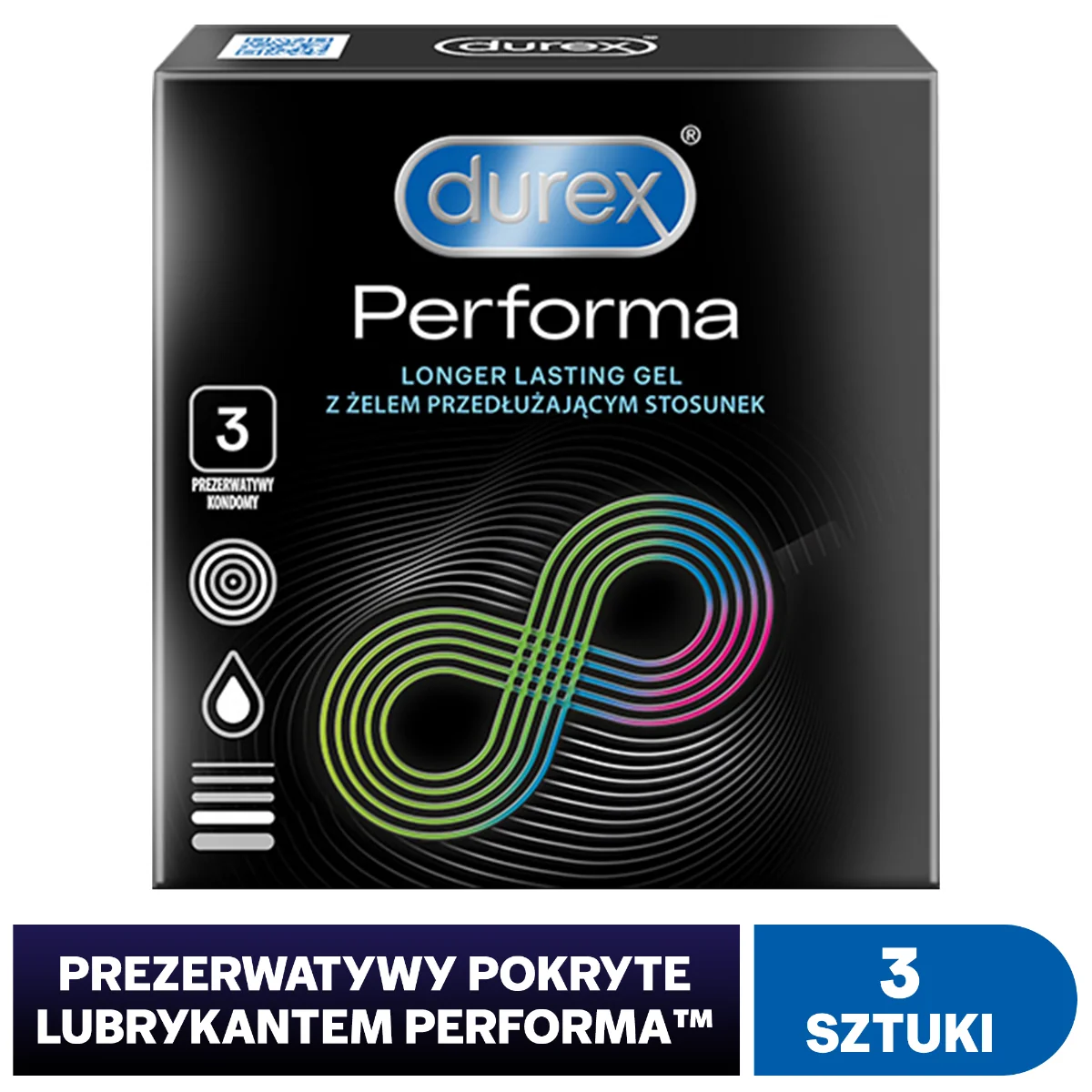Durex Performa prezerwatywy, 3 szt.