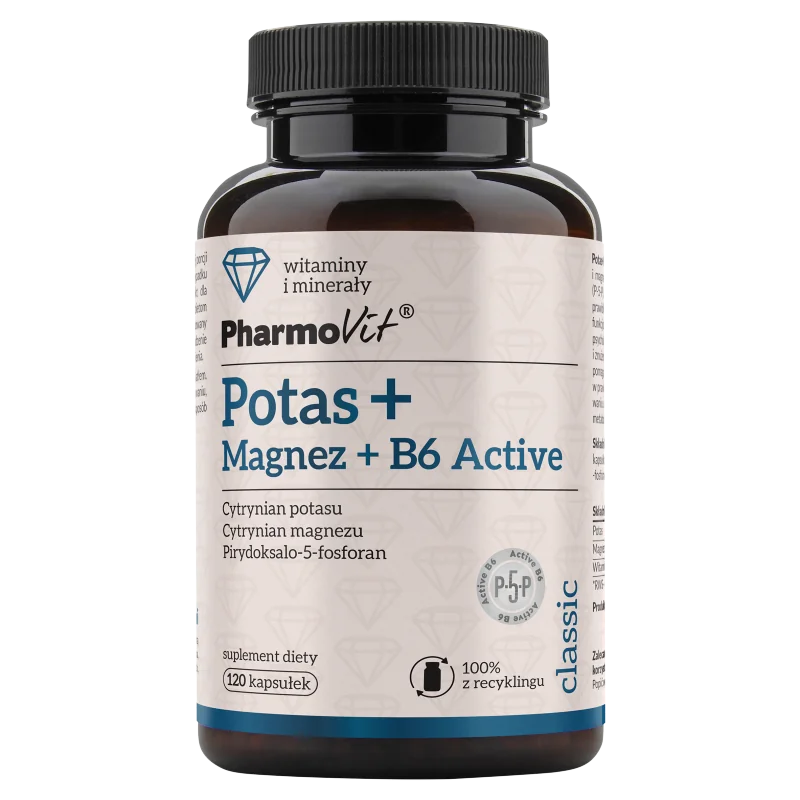 Pharmovit Potas + Magnez + B6 120 kapsułek